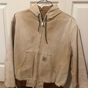 Carhartt Beige Hooded Jacket